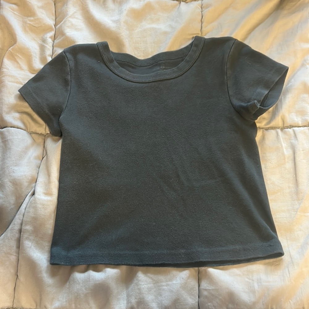 Dark green brandy Melville baby tee